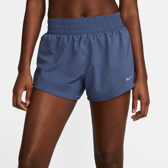 NWT Nike One Dri Fit Diffused Blue Soft Mid Rise Brief Lined Shorts Size 2X - Picture 1 of 2